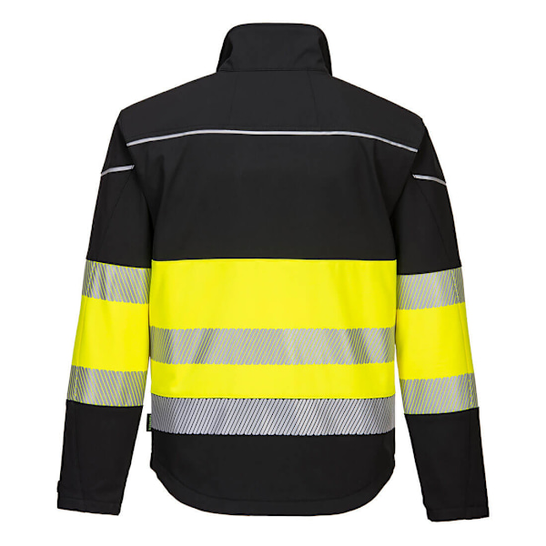 Portwest Herr PW3 Hi-Vis 3-lagers Klass 1 Softshelljacka XS B Black/Yellow XS