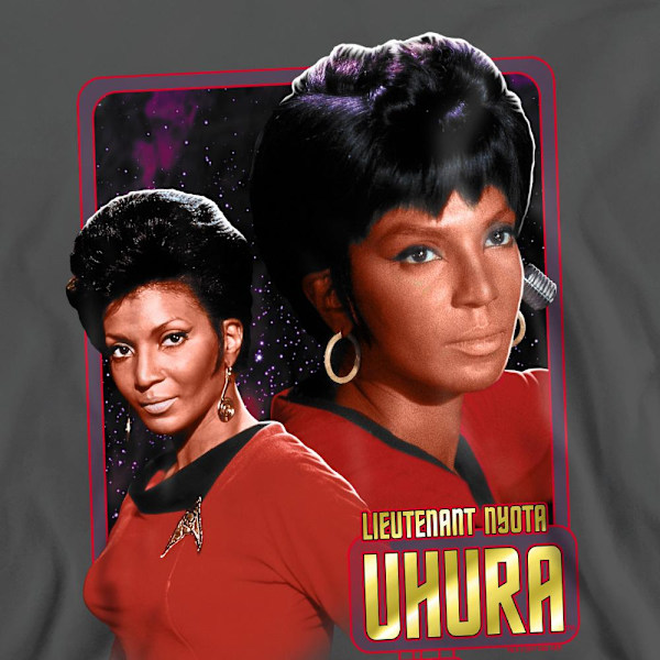 Star Trek Unisex Vuxen Uhura Sweatshirt M Kolgrå Charcoal M