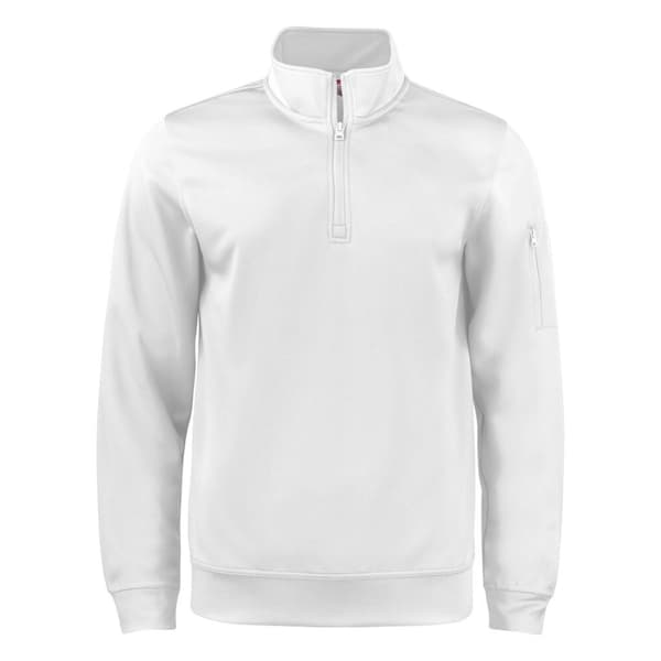 Clique Unisex Vuxen Basic Active Quarter Zip Sweatshirt XS Vit White XS