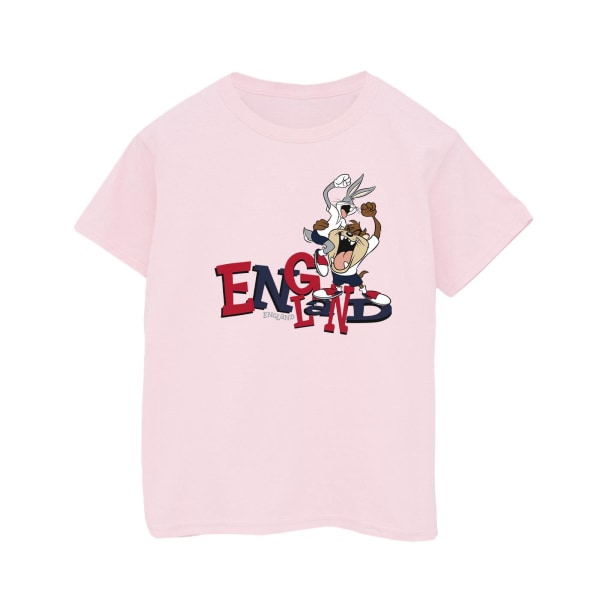 Looney Tunes Boys Bugs & Taz England T-shirt 7-8 Years Baby Pin Baby Pink 7-8 Years