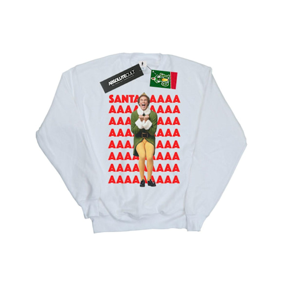 Elf Boys Buddy Santa Scream Sweatshirt 12-13 år Vit White 12-13 Years