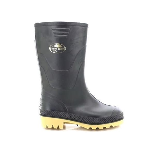 StormWells Barn/Barn Junior Wellingtons 2 UK Svart Black 2 UK