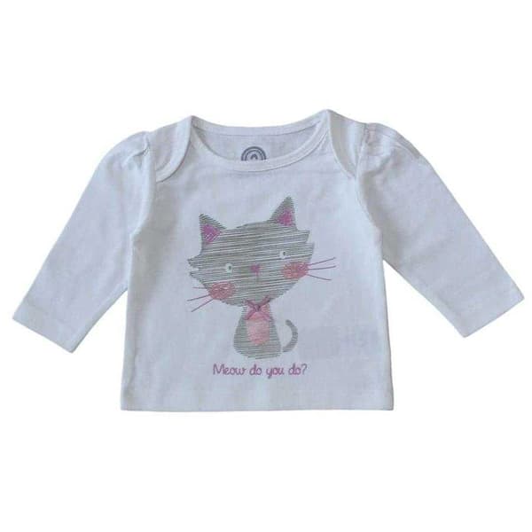 Hello World Flickor Topp och Leggings Set 6-9 Månader Rosa Pink 6-9 Months