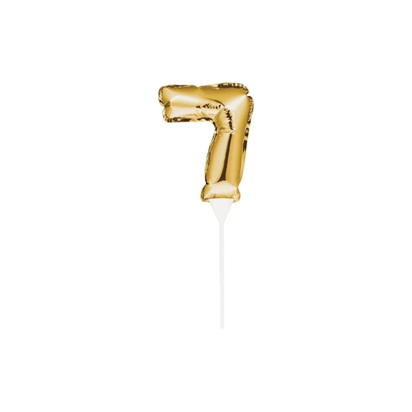 Creative Converting 7 Mini Ballong Tårtdekoration En Storlek Guld Gold One Size
