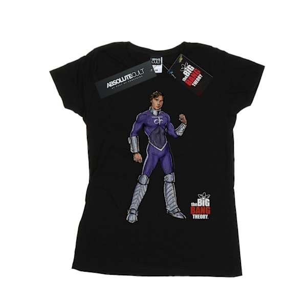 The Big Bang Theory Dam/Kvinnor Raj Superhjälte Bomull T-shirt Black XL