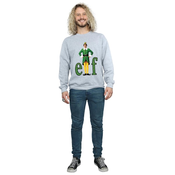 Elf Mens Buddy Logo Sweatshirt XL Sports Grey Sports Grey XL