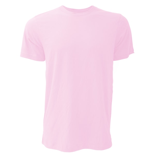 Canvas Unisex Jersey Crew Neck T-Shirt / Herr T-shirt med kort ärm Soft Pink 2XL