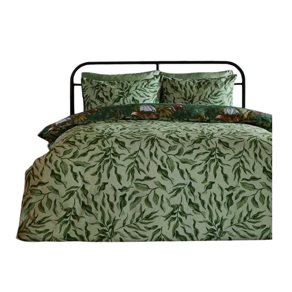 Furn Into The Woods Vändbart Påslakanset King Forest Green King