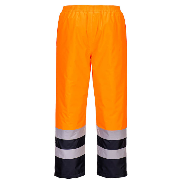 Portwest herr Hi-Vis säkerhetsbyxor S R orange/marinblå Orange/Navy S R