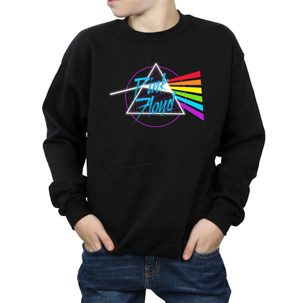 Pink Floyd Boys Neon Darkside Sweatshirt 9-11 år Svart Black 9-11 Years