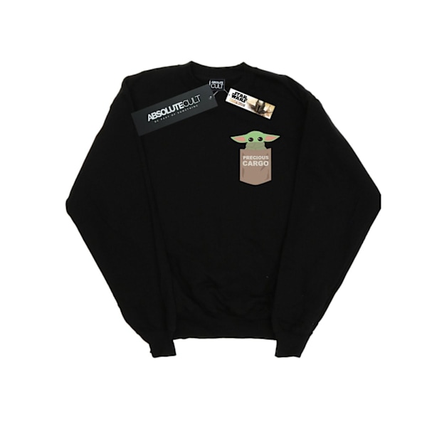 Star Wars The Mandalorian The Child Cargo Pocket Sweatshirt för pojkar Black 9-11 Years