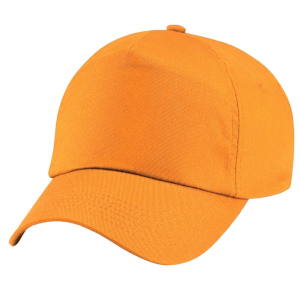 Beechfield Unisex Original 5-Panel Baseballkeps i enfärgad design, One Size Orange One Size