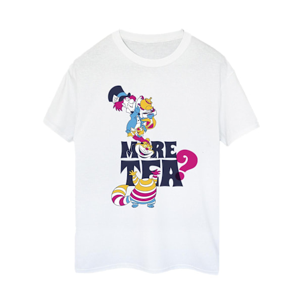 Disney Womens/Ladies Alice In Wonderland More Tea Cotton Boyfri White 5XL