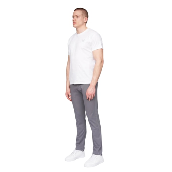 Henleys Herr Visit Chino Byxor 38L Grå Grey 38L