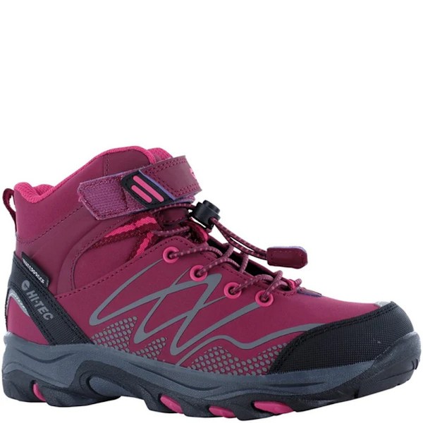 Hi-Tec Girls Blackout Mid Cut Vandringskängor 10 UK Barn Dark Ro Dark Rose/Fuchsia 10 UK Child