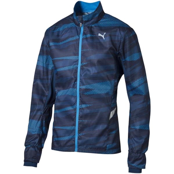 Puma Herr Grafiskt Tryckt Vävd Jacka XS Blå Blue XS