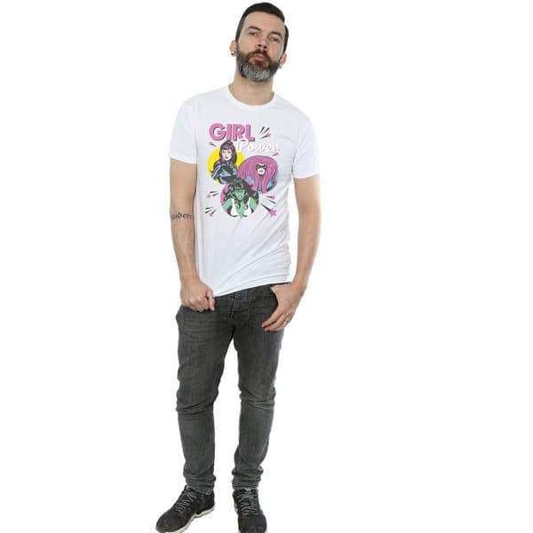 Marvel Comics Herr Girl Power T-shirt M Vit White M
