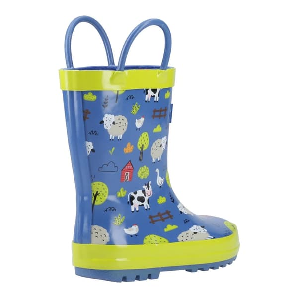 Cotswold Barn/Barn Puddle Farm Animals Pull-On Wellington Multicoloured 9 UK Child