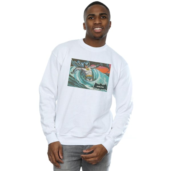 DC Comics Herr Batman TV-serie Whirlpool Sweatshirt 3XL Vit White 3XL