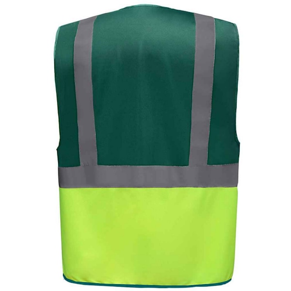 Yoko Unisex Adult Executive Hi-Vis Waistcoat S Paramedic Green/ Paramedic Green/Yellow S