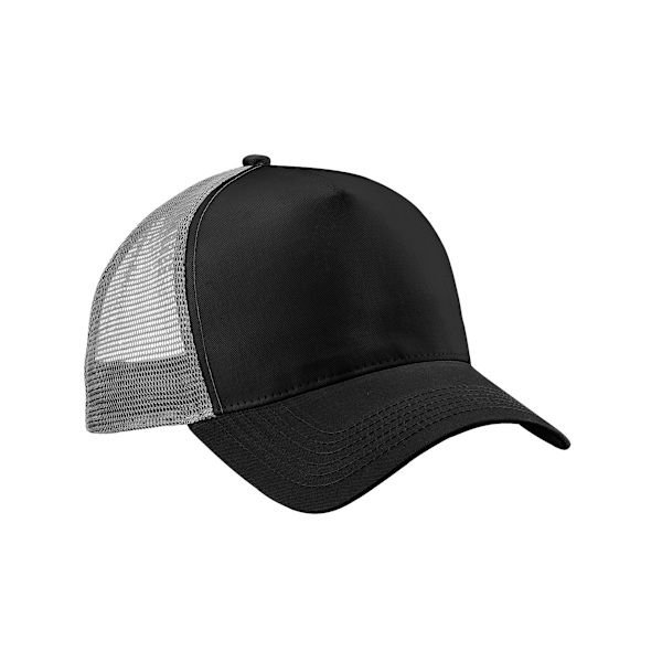 Beechfield Unisex Vuxen Snapback Trucker Cap En Storlek Svart/Ljusgrå Black/Light Grey One Size
