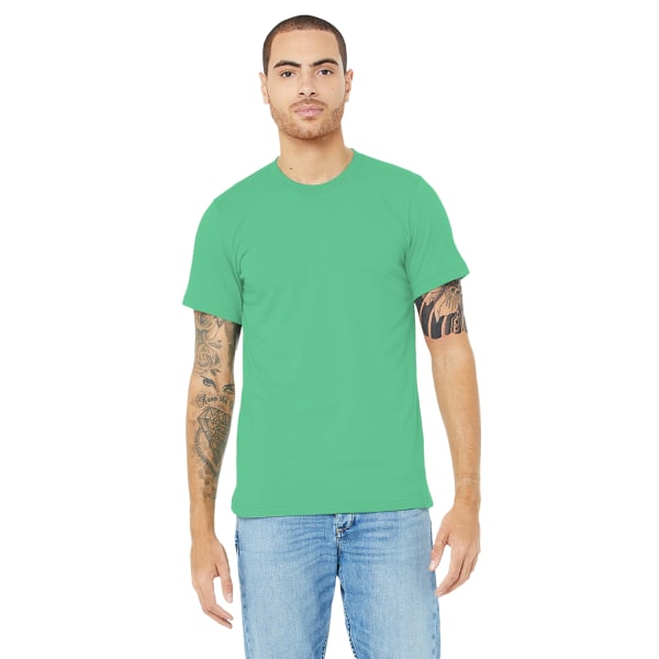 Canvas unisex jersey T-shirt med rund hals / kortärmad herr T-Sh Asphalt XL