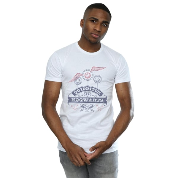 Harry Potter Quidditch på Hogwarts T-shirt S Vit White S