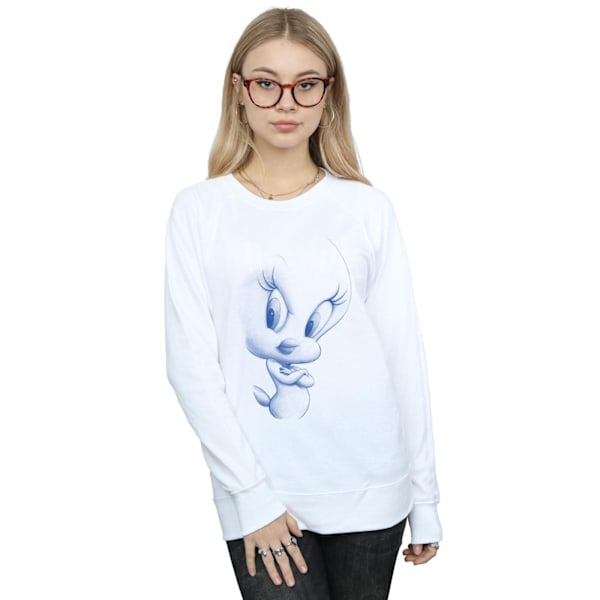 Looney Tunes Dam/Damer Tweety Attitude Sweatshirt M Vit White M