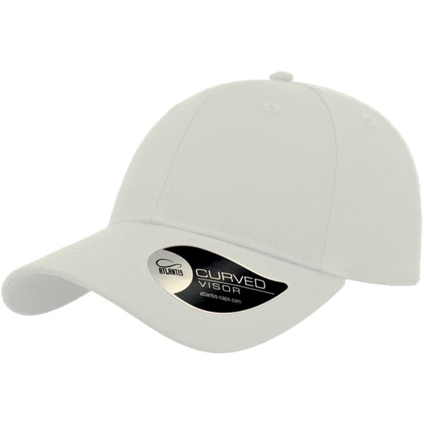 Atlantis Unisex Baseballkeps för vuxna, One Size, Vit White One Size
