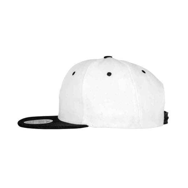 Result Headwear Original Bronx Flat Snapback Keps One Size Vit White/Black One Size