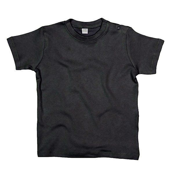 Babybugz Baby Short Sleeve T-Shirt 3-6 Charcoal Grey Melange Charcoal Grey Melange 3-6