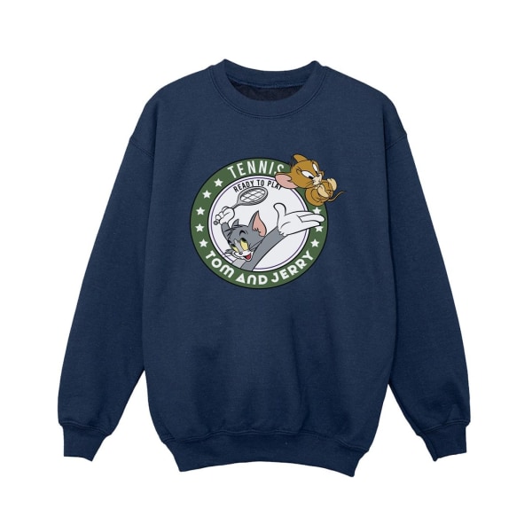 Tom And Jerry Boys Tennis Ready To Play Sweatshirt 7-8 år Na Navy Blue 7-8 Years