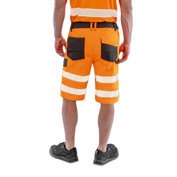 Result Safe-Guard Herr Dynamic Stretch Cargo Shorts XL Fluorescerande Fluorescent Orange XL