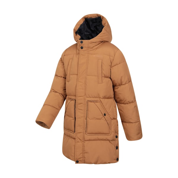 Mountain Warehouse Theo Vattenavvisande Lång Vadderad Jacka för Barn/Ungdom Mustard 11-12 Years