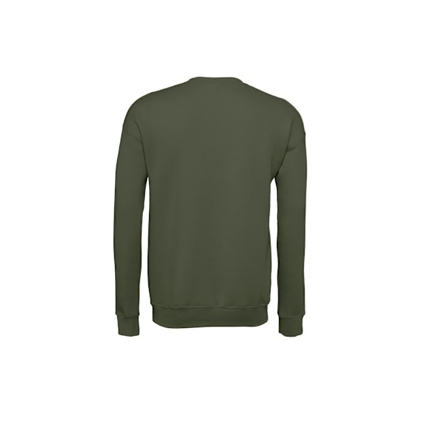 Bella + Canvas Unisex Vuxen Fleece Drop Shoulder Sweatshirt XS Military Green XS