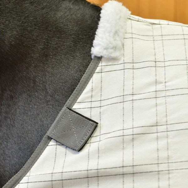 Weatherbeeta Comfitec Standard-Neck bomull Hästmatta Liner 5´3 White/Grey 5´ 3