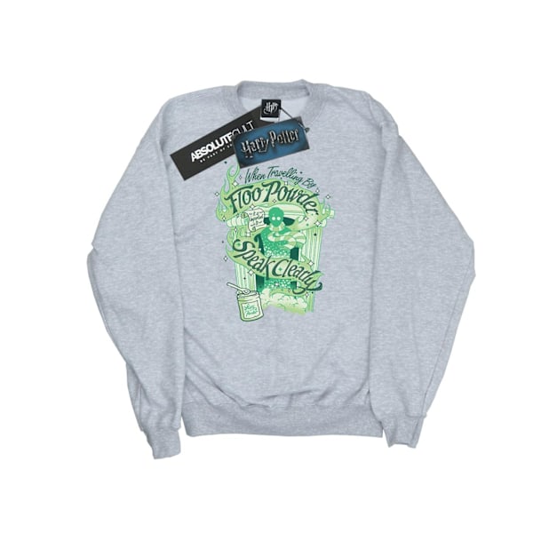 Harry Potter T-shirt för flickor med Floo Powder, 7-8 år, Sports Grey Sports Grey 7-8 Years