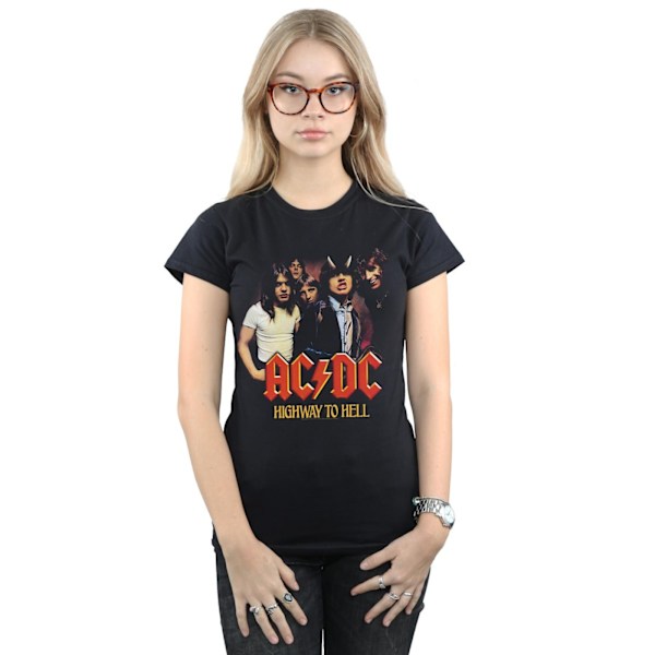 ACDC Dam/Kvinnor Highway To Hell Grupp Bomull T-shirt M Svart Black M