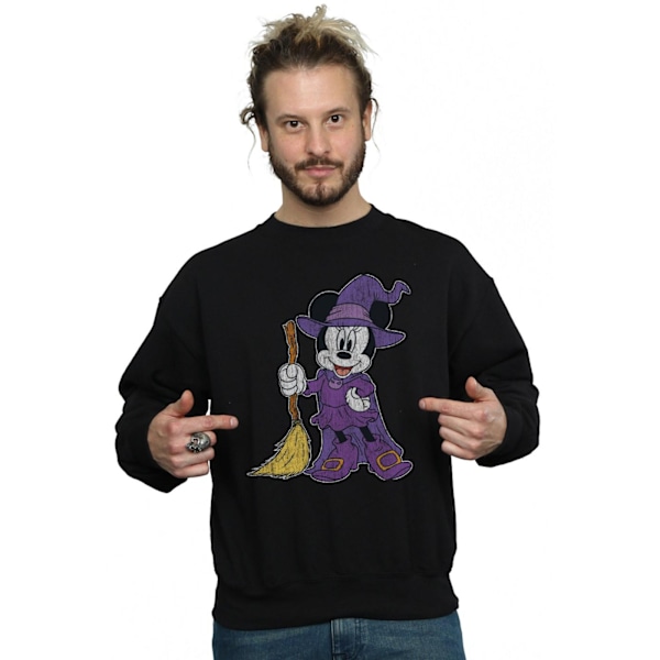 Disney Herr Minnie Mouse Häxa Kostym Sweatshirt 4XL Svart Black 4XL