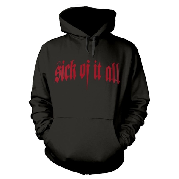 Sick Of It All Unisex Vuxen Örn Hoodie S Svart Black S