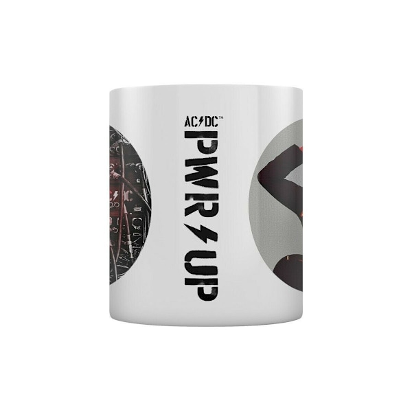 AC/DC Pwr Up Angus Young Mugg En Storlek Vit/Svart/Röd White/Black/Red One Size