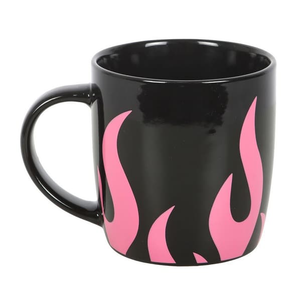 Something Different Flames Mugg One Size Rosa/Svart Pink/Black One Size