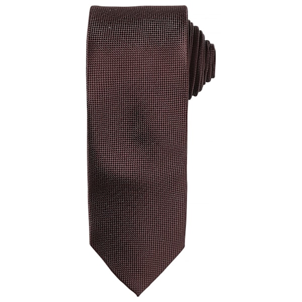 Premier Unisex Vuxen Mikro Våffel Slips En Storlek Brun Brown One Size