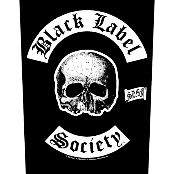 Black Label Society SDMF Patch One Size Svart/Vit Black/White One Size