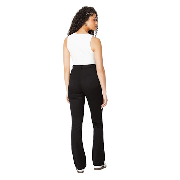 Dorothy Perkins Dam/Dam Flared Tall Jeans 14 UK Svart Black 14 UK