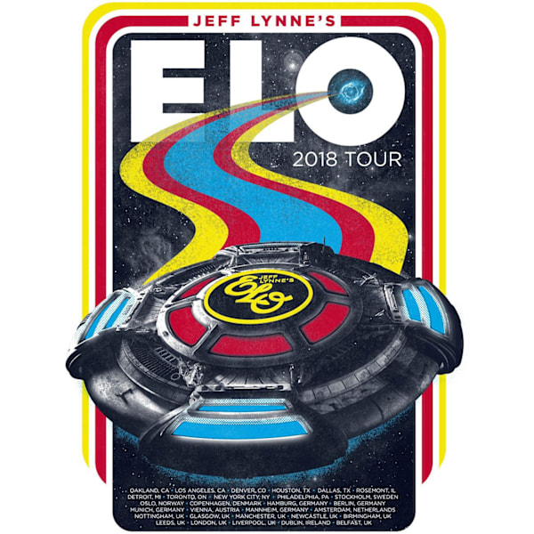 Electric Light Orchestra 2018 Tour Poster One Size Multicoloure Multicoloured One Size