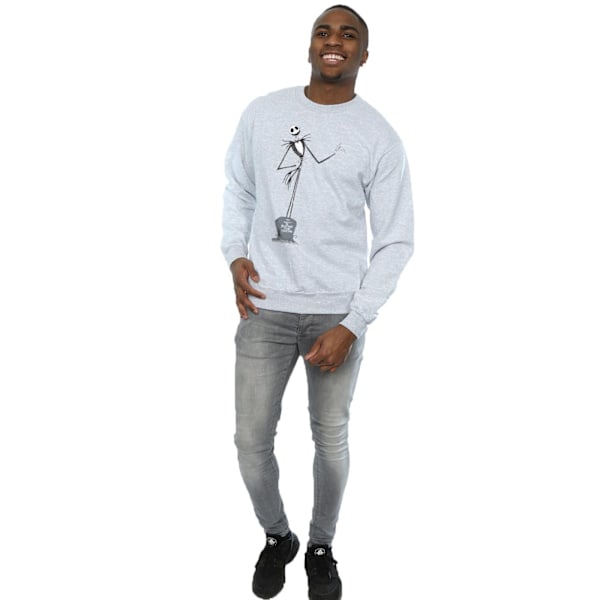 Disney Herr Nightmare Before Christmas Jack Pose Sweatshirt S S Sports Grey S