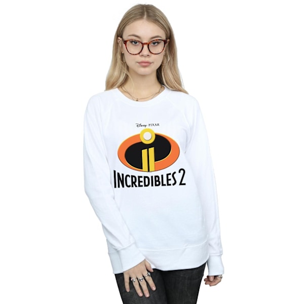 Disney Womens/Ladies Incredibles 2 Emblem Logo Sweatshirt L Vit White L