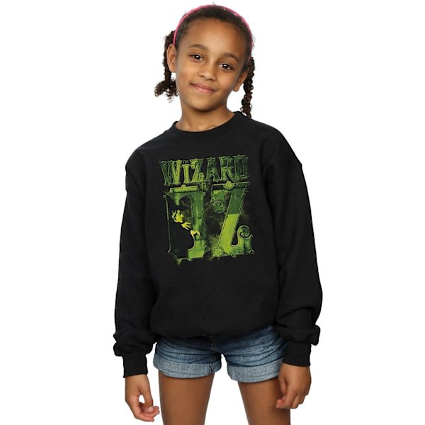 The Wizard Of Oz Flickans Wicked Witch Logotyp Sweatshirt 7-8 År B Black 7-8 Years