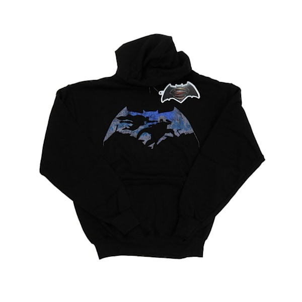 DC Comics Herr Batman v Superman Battle Silhouette Hoodie S Svart Black S